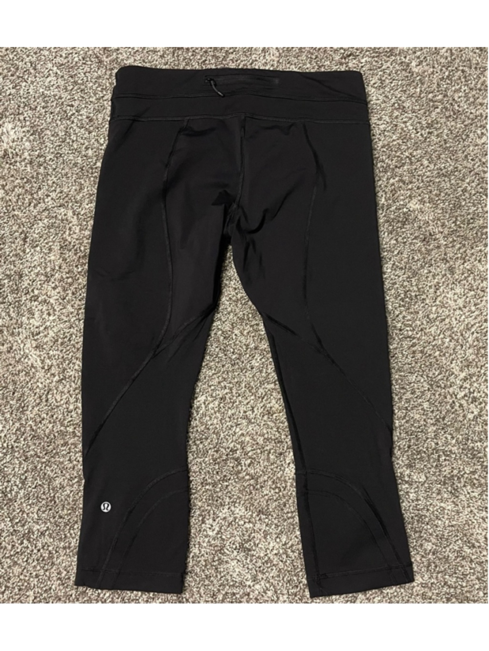 Lululemon Inspire Crop II, Luxtreme, Size 8, 21.5” Inseam, Black, VGUC